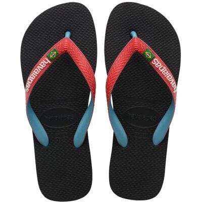 Havaianas Brasil Mix (Mini Me) Mixte enfant FlipFlop Black/Red Ruby 23 EU - Publicité Havaianas Brasil Mix (Mini Me) Mixte enfant FlipFlop Black/Red Ruby 23 EU - Publicité