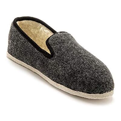 Honcelac Charentaises Mixtes fourrées Laine Homme Taille : 39 Couleur : Gris uni - Publicité Honcelac Charentaises Mixtes fourrées Laine Homme Taille : 39 Couleur : Gris uni - Publicité