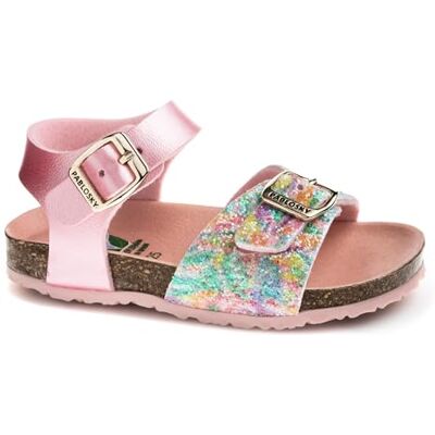 Pablosky Bio Sandale, Rose, 35 EU Large - Publicité Pablosky Bio Sandale, Rose, 35 EU Large - Publicité
