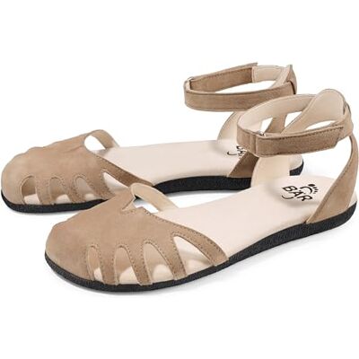 BÄR Sandales Alisa Pour femme Avec 100 % d'espace pour les orteils Respirantes, marron, 39 EU Large - Publicité BÄR Sandales Alisa Pour femme Avec 100 % d'espace pour les orteils Respirantes, marron, 39 EU Large - Publicité