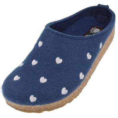 HAFLINGER Grizzly Cuoricini Pantoufles en feutre et liège, Chaussons ornés de cœurs, 40 EU - Publicité HAFLINGER Grizzly Cuoricini Pantoufles en feutre et liège, Chaussons ornés de cœurs, 40 EU - Publicité