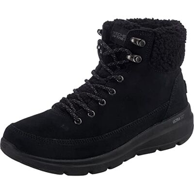 Skechers Femme Glacial Ultra Woodlands Snow-boots, Black Suede Textile Trim, 38.5 EU - Publicité Skechers Femme Glacial Ultra Woodlands Snow-boots, Black Suede Textile Trim, 38.5 EU - Publicité