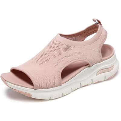 Skechers Arch Fit City Catch Femmes Sandales, Blush Knit, 41 EU - Publicité Skechers Arch Fit City Catch Femmes Sandales, Blush Knit, 41 EU - Publicité