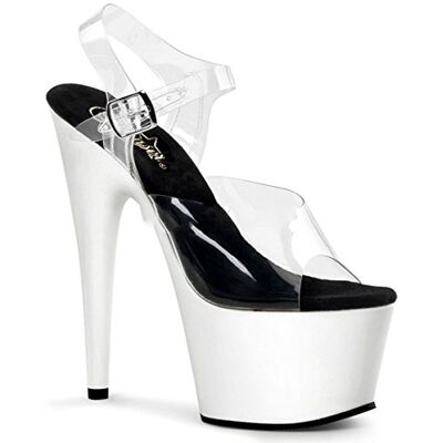 Pleaser Adore 708Uv, Des sandales femme, Clr/Neon Wht, 39 - Publicité Pleaser Adore 708Uv, Des sandales femme, Clr/Neon Wht, 39 - Publicité