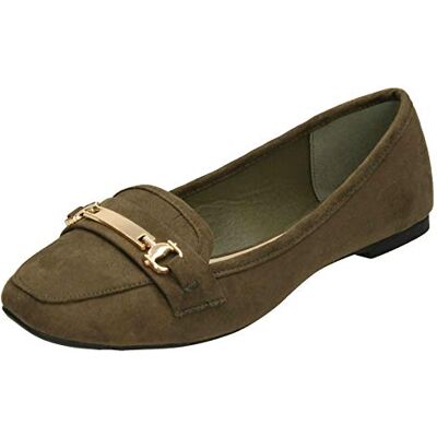 Spot On Mocassins de selle pour femme Vert vert kaki, 38 EU - Publicité Spot On Mocassins de selle pour femme Vert vert kaki, 38 EU - Publicité