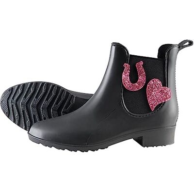PFIFF Lucky 102663 Bottines imperméables en caoutchouc pour enfant Noir Pointure 30-35, Noir, 31 EU - Publicité PFIFF Lucky 102663 Bottines imperméables en caoutchouc pour enfant Noir Pointure 30-35, Noir, 31 EU - Publicité