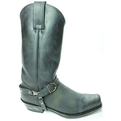 Sendra Boots 3091 Seta Noir Femmes Hommes Santiags Motard Western Cowboy Bottes Bout Carré Talon Incliné Pullstraps Fait Main Cuir Véritable Taille 38 - Publicité Sendra Boots 3091 Seta Noir Femmes Hommes Santiags Motard Western Cowboy Bottes Bout Carré Talon Incliné Pullstraps Fait Main Cuir Véritable Taille 38 - Publicité