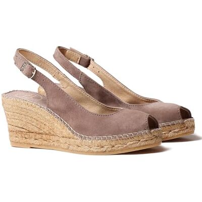 TONI PONS Espadrille Femme en Daim Taupe, 39 EU - Publicité TONI PONS Espadrille Femme en Daim Taupe, 39 EU - Publicité