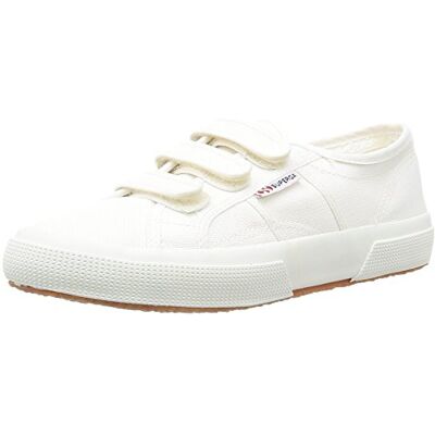 Superga 2750-COT3VELU, Baskets Basses Mixte Adulte, Blanc (White), 43 EU (9) - Publicité Superga 2750-COT3VELU, Baskets Basses Mixte Adulte, Blanc (White), 43 EU (9) - Publicité