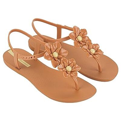 Ipanema DUO FLOWERS SANDAL FEM, Sandale, BROWN/YELLOW, - Publicité Ipanema DUO FLOWERS SANDAL FEM, Sandale, BROWN/YELLOW, - Publicité