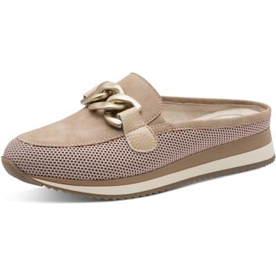Jana Femme Softline Sabot Sandale Plate, Taupe, 41 EU - Publicité Jana Femme Softline Sabot Sandale Plate, Taupe, 41 EU - Publicité