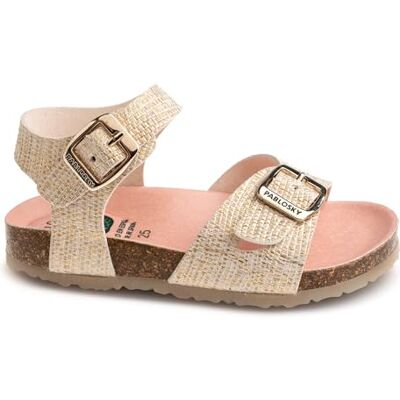 Pablosky Bio Sandale, Beige, 26 EU Large - Publicité Pablosky Bio Sandale, Beige, 26 EU Large - Publicité