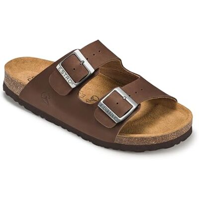ESTRO Mules Femme Été Confortable Sandales Homme Cuir Mules Femme Cuir Sandales Homme Été Confortable S6 (36 EU, Brun) - Publicité ESTRO Mules Femme Été Confortable Sandales Homme Cuir Mules Femme Cuir Sandales Homme Été Confortable S6 (36 EU, Brun) - Publicité