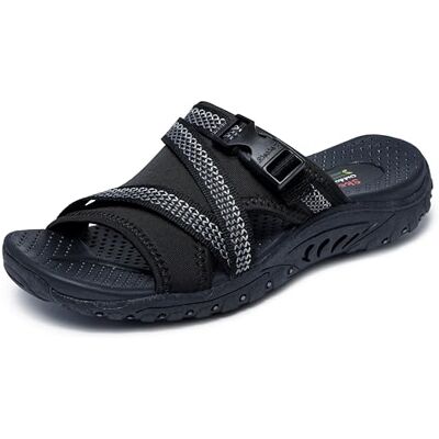 Skechers Femme 163348-noir Sandale de Sport, Noir, 39 EU - Publicité Skechers Femme 163348-noir Sandale de Sport, Noir, 39 EU - Publicité
