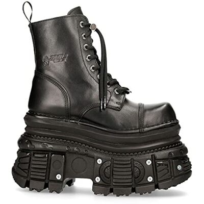 New Rock Bottes MILI083CCT-C4 Unisexe Cuir Noir Métallique Plateforme Militaire 10 - Publicité New Rock Bottes MILI083CCT-C4 Unisexe Cuir Noir Métallique Plateforme Militaire 10 - Publicité