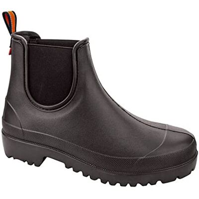 LEMIGO Bottines courtes en caoutchouc EVA pour homme, Noir, 44 EU - Publicité LEMIGO Bottines courtes en caoutchouc EVA pour homme, Noir, 44 EU - Publicité