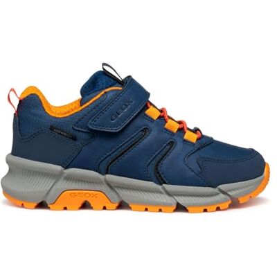 Geox J Flexyper Plus Boy Basket, Denim Orange, 31 EU - Publicité Geox J Flexyper Plus Boy Basket, Denim Orange, 31 EU - Publicité