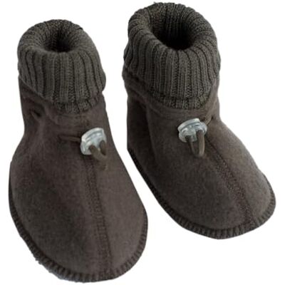 Joha Chaussons pour bébé, 100 % laine, marron, 18 EU - Publicité Joha Chaussons pour bébé, 100 % laine, marron, 18 EU - Publicité