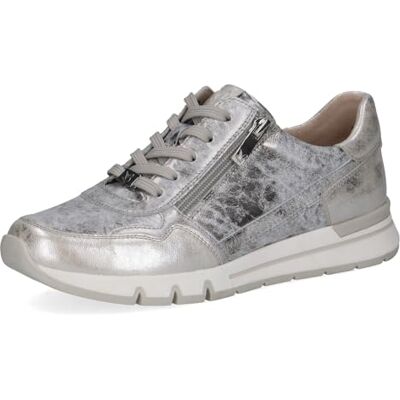 CAPRICE Baskets Femme en Cuir, Gris (Grey Patent), 38 EU - Publicité CAPRICE Baskets Femme en Cuir, Gris (Grey Patent), 38 EU - Publicité