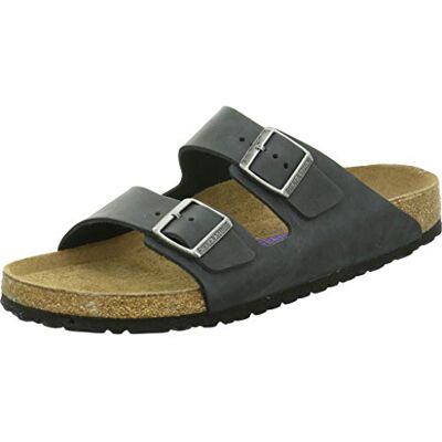 Birkenstock 752483 Arizona SFB black, Oiled Leather Homme Black EU 46 - Publicité Birkenstock 752483 Arizona SFB black, Oiled Leather Homme Black EU 46 - Publicité
