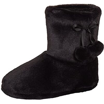 Lora Dora Bottes Pantoufles Femme en Fausse Fourrure Noires M/UK 38-40 - Publicité Lora Dora Bottes Pantoufles Femme en Fausse Fourrure Noires M/UK 38-40 - Publicité
