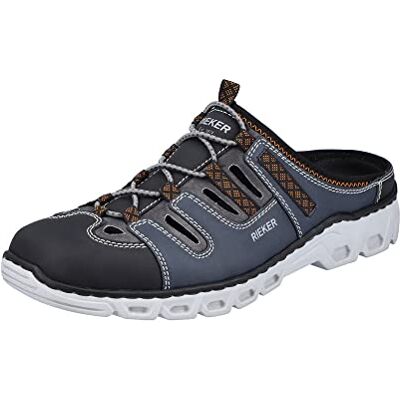 Rieker Men's 14595 Clogs, Gris, 47 EU - Publicité Rieker Men's 14595 Clogs, Gris, 47 EU - Publicité