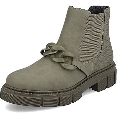 Rieker Femme Bottines M3873, Dame Bottines Chelsea,Bottes d'hiver,Demi-Bottes,Bottines,Bottes de Glisse,fourré,Vert (grün / 52),37 EU / 4 UK - Publicité Rieker Femme Bottines M3873, Dame Bottines Chelsea,Bottes d'hiver,Demi-Bottes,Bottines,Bottes de Glisse,fourré,Vert (grün / 52),37 EU / 4 UK - Publicité