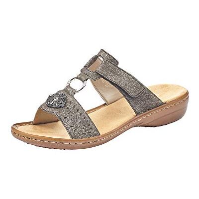 Rieker 608k1, Mules Femme, Gris (Stromboli), 37 EU - Publicité Rieker 608k1, Mules Femme, Gris (Stromboli), 37 EU - Publicité