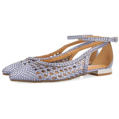 GIOSEPPO Ballerines TRESSÉES Bleu Pointe Fine pour Femme Dell - Publicité GIOSEPPO Ballerines TRESSÉES Bleu Pointe Fine pour Femme Dell - Publicité