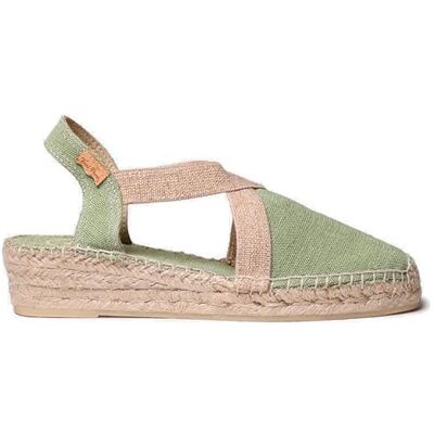TONI PONS Verdi-V Espadrille végétalienne à talon compensé pour femme en tissu de coton., Menthe (menta), 42 EU - Publicité TONI PONS Verdi-V Espadrille végétalienne à talon compensé pour femme en tissu de coton., Menthe (menta), 42 EU - Publicité