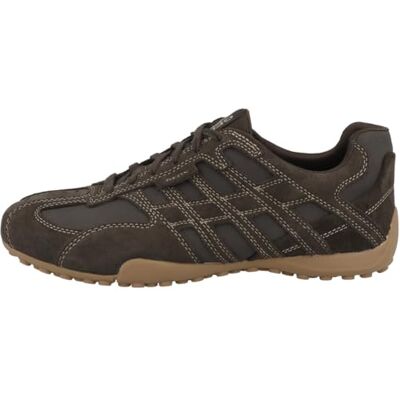 Geox U Snake Baskets en cuir pour homme Marron, C6006 Dk Brown, 48 EU - Publicité Geox U Snake Baskets en cuir pour homme Marron, C6006 Dk Brown, 48 EU - Publicité
