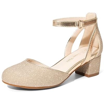 DREAM PAIRS Ballerines Filles à Talon Bloc Mary Jane Chaussures de Princesse Confortables pour Fête Soirée,Size 28,Or,KKUMPU2501 - Publicité DREAM PAIRS Ballerines Filles à Talon Bloc Mary Jane Chaussures de Princesse Confortables pour Fête Soirée,Size 28,Or,KKUMPU2501 - Publicité