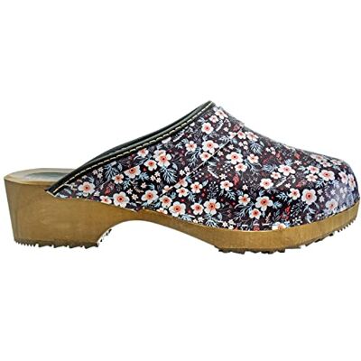 ESTRO Sabot en Bois Femme Sabot Femme Cuir Confort Sabots Bois Sabots en Cuir CDL01 (CDL06 Fleurs, 36) - Publicité ESTRO Sabot en Bois Femme Sabot Femme Cuir Confort Sabots Bois Sabots en Cuir CDL01 (CDL06 Fleurs, 36) - Publicité