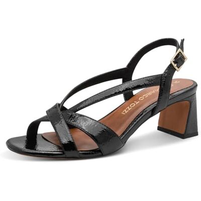 MARCO TOZZI Femme Sandale douce Feel Me semelle intérieure douce doublure intérieure Polyvalent, noir (BLACK PATENT), 38 EU - Publicité MARCO TOZZI Femme Sandale douce Feel Me semelle intérieure douce doublure intérieure Polyvalent, noir (BLACK PATENT), 38 EU - Publicité