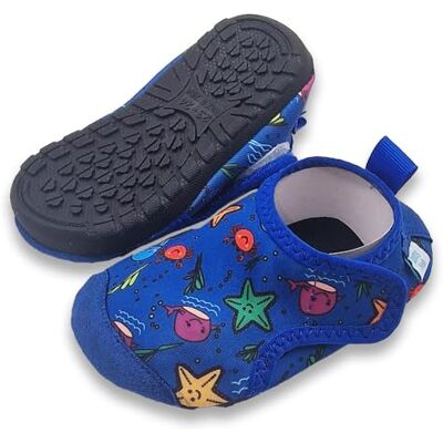 Dotty Fish Chaussures Aquatiques et Chaussures de Plage pour bébés et Enfants, garçons et Filles, Semelle antidérapante, séchage Rapide, Souples, Fermeture Ajustable – La Vie Marine 28-29 EU - Publicité Dotty Fish Chaussures Aquatiques et Chaussures de Plage pour bébés et Enfants, garçons et Filles, Semelle antidérapante, séchage Rapide, Souples, Fermeture Ajustable – La Vie Marine 28-29 EU - Publicité