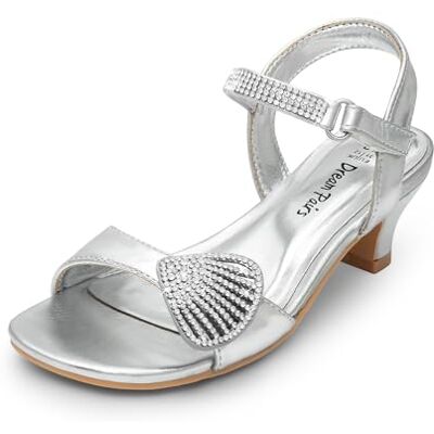 DREAM PAIRS Kids Sandales à Talons pour Filles Sangles Auto-Agrippantes Sandale Incontournable de la Fête Tendance SDSD2420K,Size 37.5,Argent,SDSD2420K - Publicité DREAM PAIRS Kids Sandales à Talons pour Filles Sangles Auto-Agrippantes Sandale Incontournable de la Fête Tendance SDSD2420K,Size 37.5,Argent,SDSD2420K - Publicité
