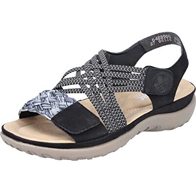 Rieker Femme 64889 Sandale, Noir, 40 EU - Publicité Rieker Femme 64889 Sandale, Noir, 40 EU - Publicité