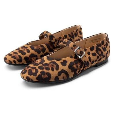 DREAM PAIRS Ballerines Femme Mary Jane à Bout Rond Confortables et Décontractées avec Bride à Boucle,Size 40.5,Léopard,DWUMFA2551 - Publicité DREAM PAIRS Ballerines Femme Mary Jane à Bout Rond Confortables et Décontractées avec Bride à Boucle,Size 40.5,Léopard,DWUMFA2551 - Publicité