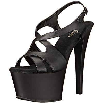 Pleaser Femme SKY-330 Sandales Plateforme, Noir, 41 EU - Publicité Pleaser Femme SKY-330 Sandales Plateforme, Noir, 41 EU - Publicité