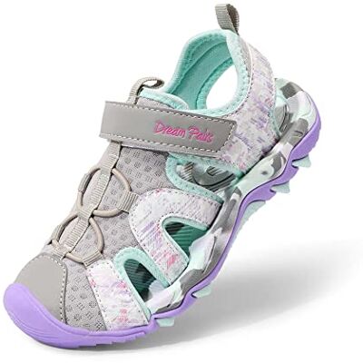 DREAM PAIRS Sandales Sport Enfant Garçon Fille Sandals Été Antidérapantes Respirantes, Chaussures Outdoor Randonnée Plage Marche Sandale Fermées Confortables Légères,Size 30,Gris Clair/Violet - Publicité DREAM PAIRS Sandales Sport Enfant Garçon Fille Sandals Été Antidérapantes Respirantes, Chaussures Outdoor Randonnée Plage Marche Sandale Fermées Confortables Légères,Size 30,Gris Clair/Violet - Publicité