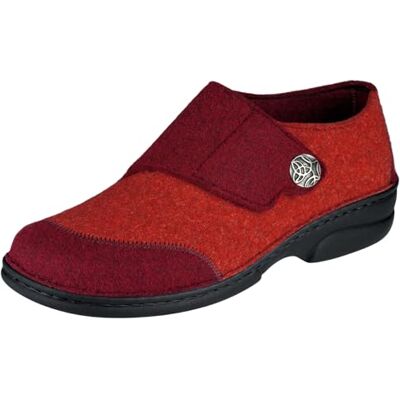 Berkemann Jarla, Chaussons Femme, Rouge/Patch, Feutre - Publicité Berkemann Jarla, Chaussons Femme, Rouge/Patch, Feutre - Publicité