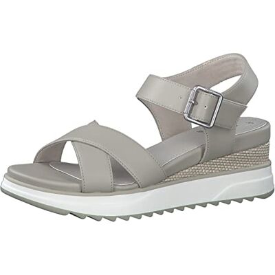 s.Oliver Femme Sandale, Taupe, 38 EU - Publicité s.Oliver Femme Sandale, Taupe, 38 EU - Publicité