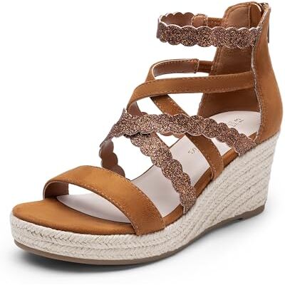 DREAM PAIRS Sandales compensées à bout ouvert pour filles Sandales à plateforme à fleurs Pour fête de mariage Pour petit enfant/grand enfant, marron, 33 EU - Publicité DREAM PAIRS Sandales compensées à bout ouvert pour filles Sandales à plateforme à fleurs Pour fête de mariage Pour petit enfant/grand enfant, marron, 33 EU - Publicité