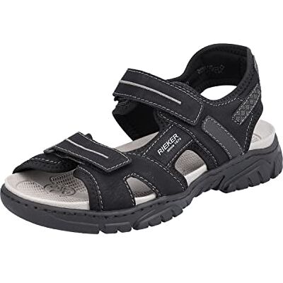Rieker Homme 22750 Sandale, Noir, 43 EU - Publicité Rieker Homme 22750 Sandale, Noir, 43 EU - Publicité