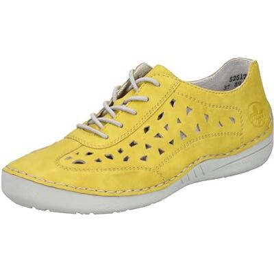 Rieker Femme 52517 Chaussures à Lacets, Jaune, 37 EU - Publicité Rieker Femme 52517 Chaussures à Lacets, Jaune, 37 EU - Publicité