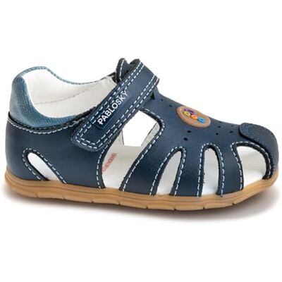 Pablosky Garçon Unisex Kinder Zig Sandales, Bleu, 18 EU Large - Publicité Pablosky Garçon Unisex Kinder Zig Sandales, Bleu, 18 EU Large - Publicité