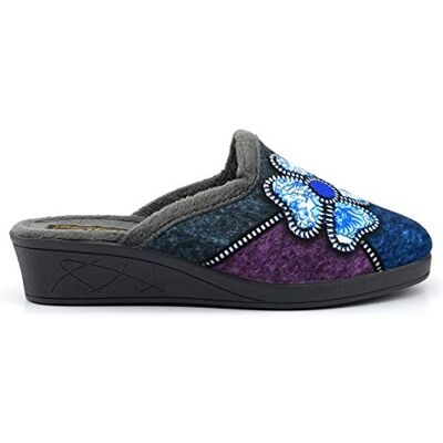 Sleepers Mules KIMBERLY Femme (36 FR) (Gris/Violet/Bleu/Gris) - Publicité Sleepers Mules KIMBERLY Femme (36 FR) (Gris/Violet/Bleu/Gris) - Publicité