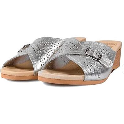 Worishofer Sandales pour femme 251, Argenté, 36 EU - Publicité Worishofer Sandales pour femme 251, Argenté, 36 EU - Publicité