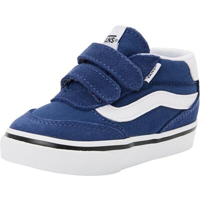 Vans Brooklyn Mid VSneaker Unisexe pour Enfant, Bleu Marine véritable, 1.5 UK Child - Publicité Vans Brooklyn Mid VSneaker Unisexe pour Enfant, Bleu Marine véritable, 1.5 UK Child - Publicité
