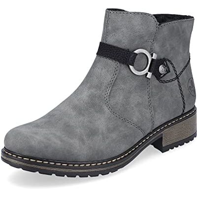 Rieker Femme Bottines , Dame Bottines,Demi-Bottes,Bottines,fourrés,Bottes d'hiver,Gris (Grau / 45),38 EU / 5 UK - Publicité Rieker Femme Bottines , Dame Bottines,Demi-Bottes,Bottines,fourrés,Bottes d'hiver,Gris (Grau / 45),38 EU / 5 UK - Publicité